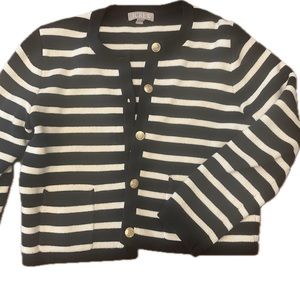 Emilie sweater lady jacket in stripe NWOT